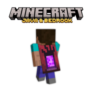 Java & Bedrock Minecraft Menace Twitch Cape Key
